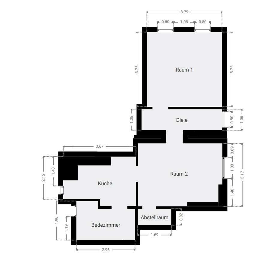 Grundriss UG (Souterrain)