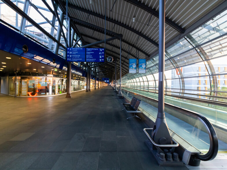 Verkehrsknotenpunkt Flughafen Leipzig