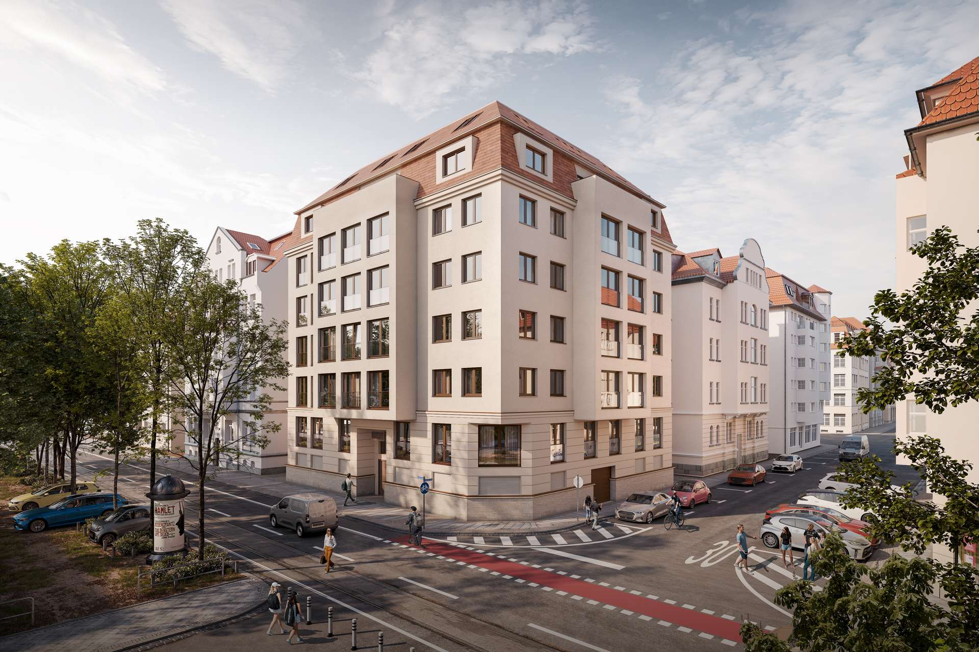 Vorderseite Visualisierung, Leipzig (Südvorstadt)