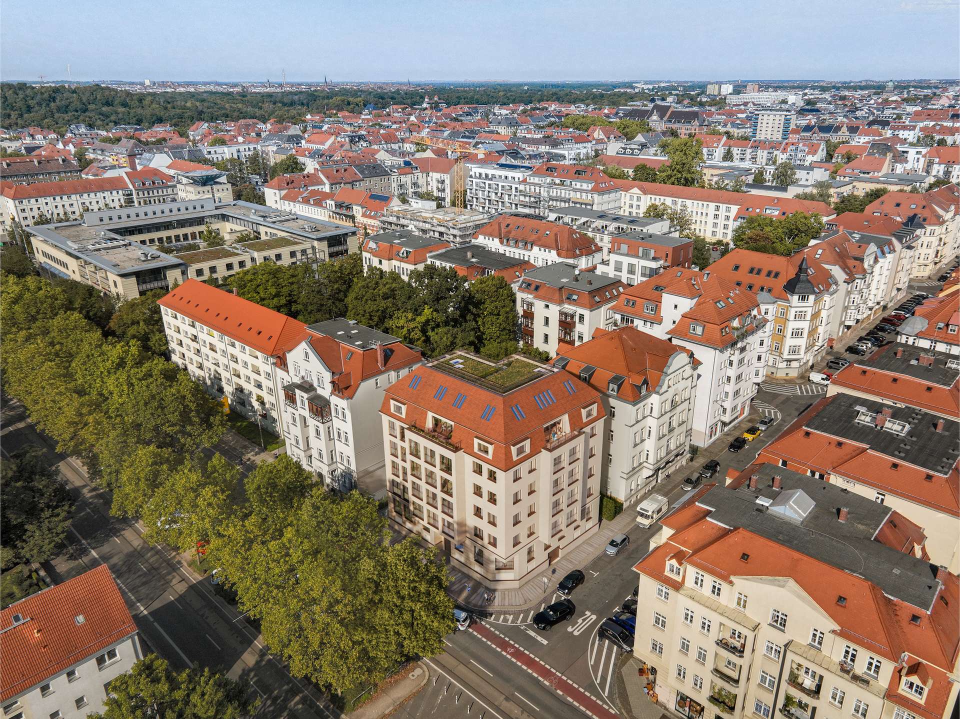 Vogelperspektive, Leipzig (Südvorstadt)