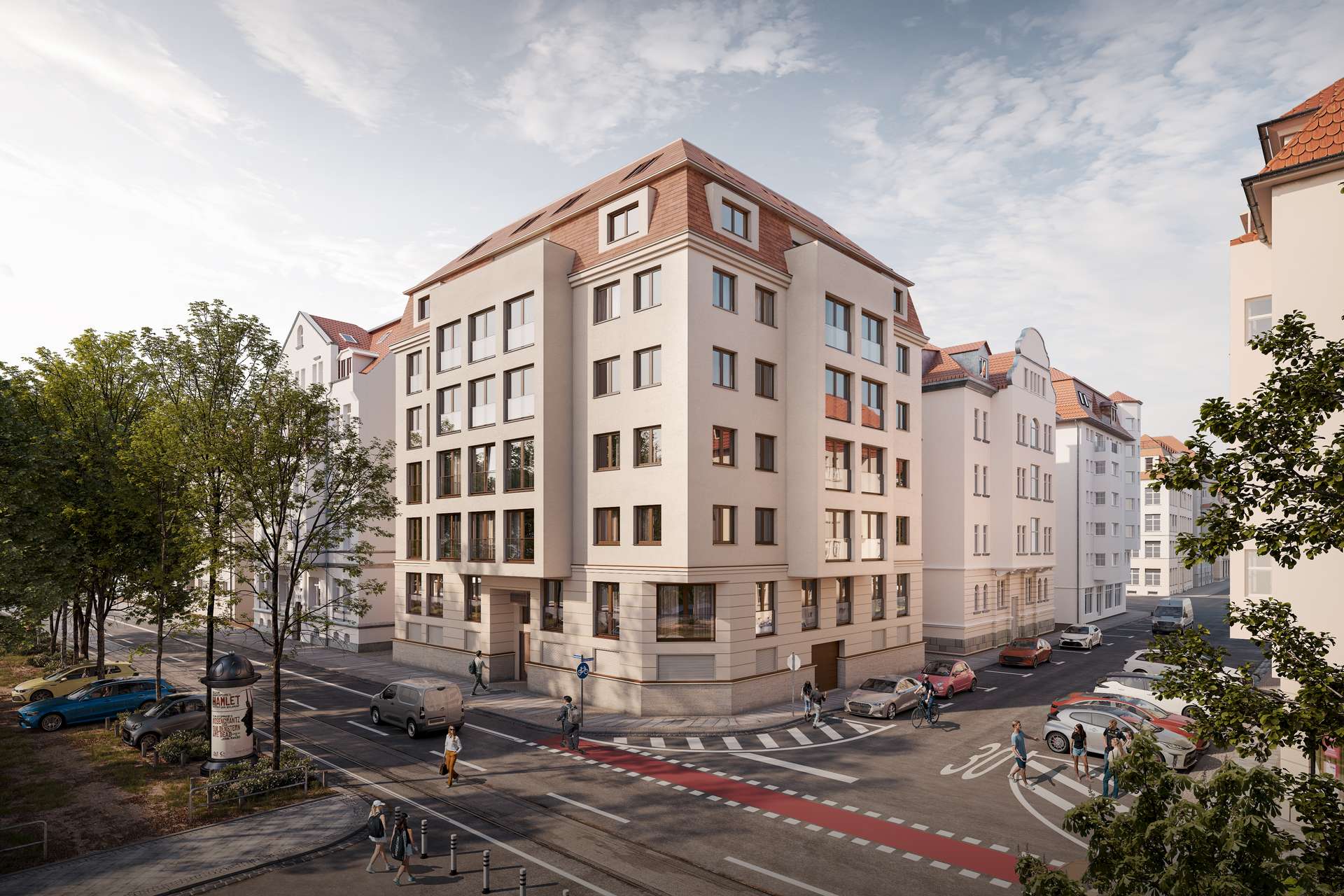 Vorderseite Visualisierung, Leipzig (Südvorstadt)