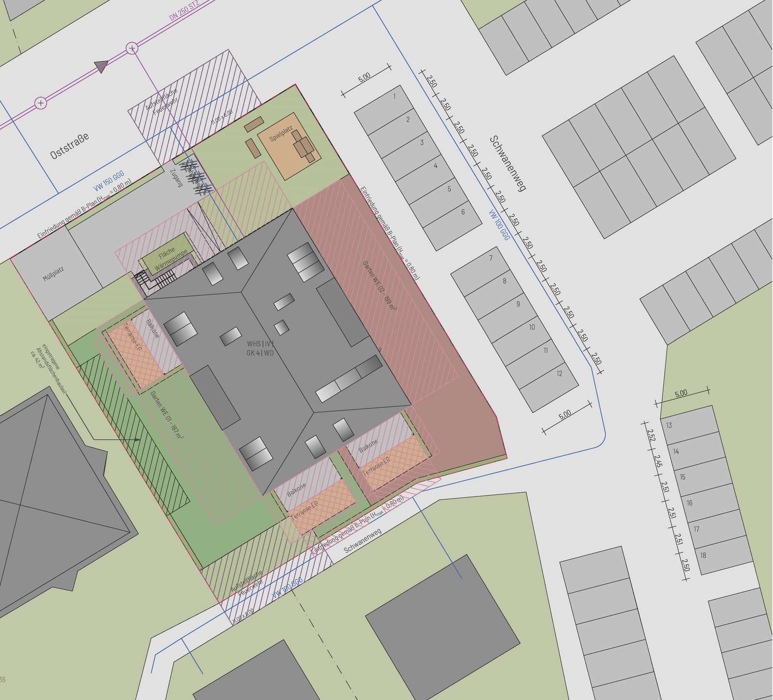 Lageplan Gartenanteile WE 01, WE 02, Markranstädt (Markranstädt)