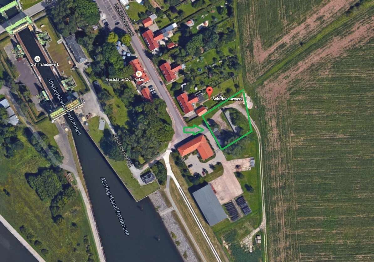Grundstück Draufsicht (Google Maps), Magdeburg (Rothensee)