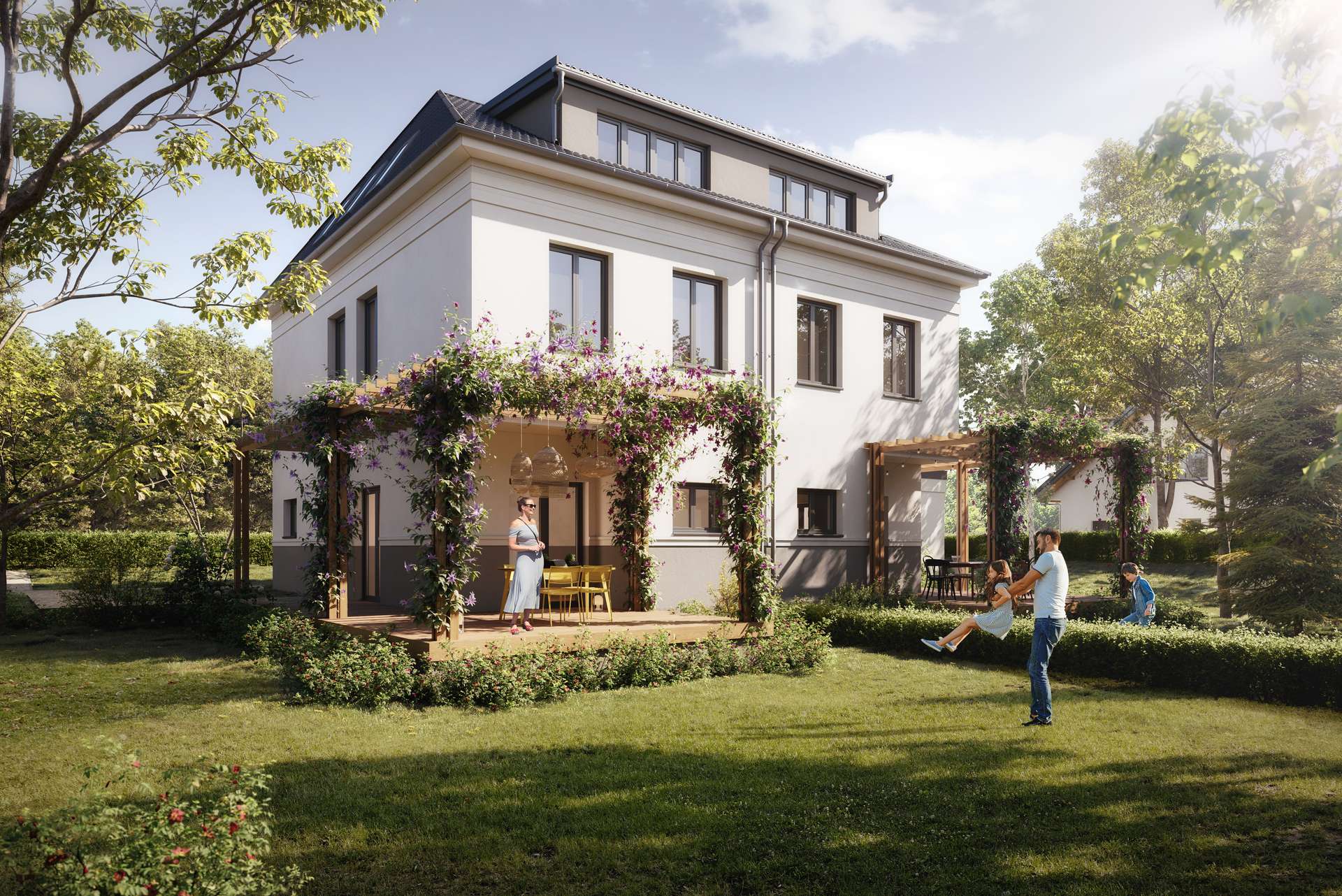 Doppelhaus Visualisierung, Leipzig (Lützschena-Stahmeln)