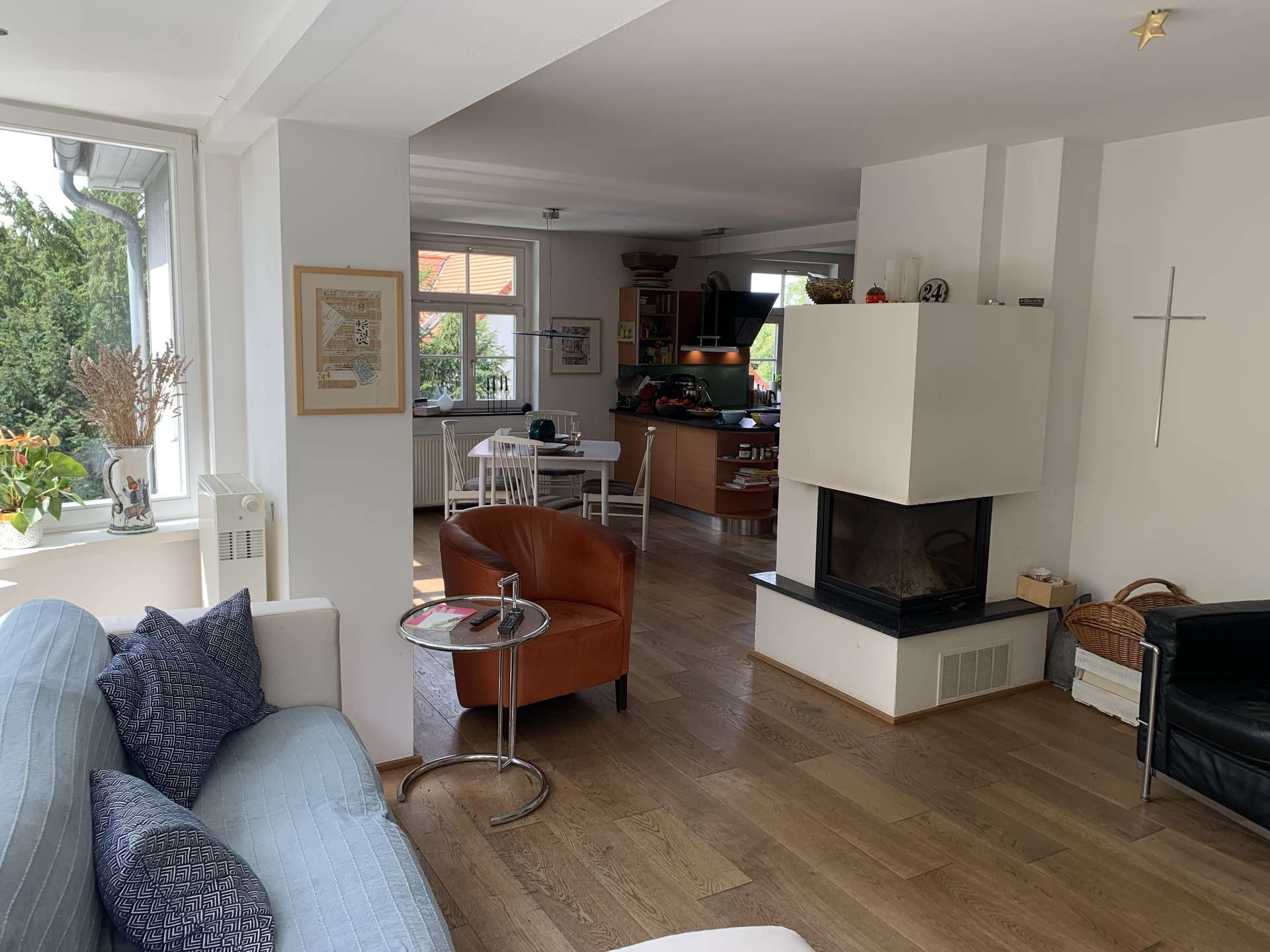 Wohnbereich mit Kamin, Dresden (Südvorstadt-West)