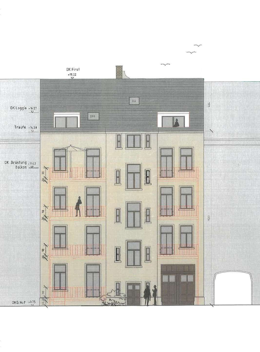 Rückfassade, Chemnitz (Schloßchemnitz)