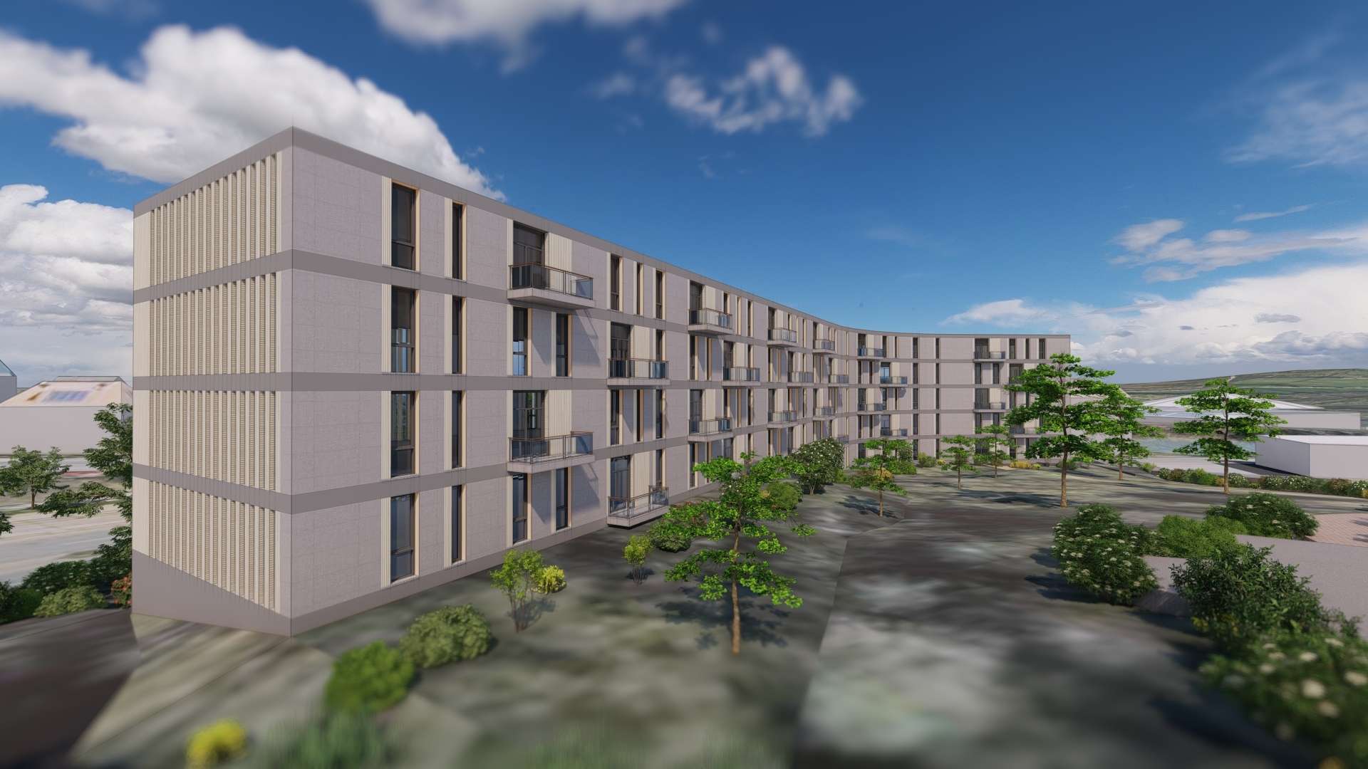Vis. Mehrzweckgebäude, Zwickau (Schedewitz), Planitzer Straße Array