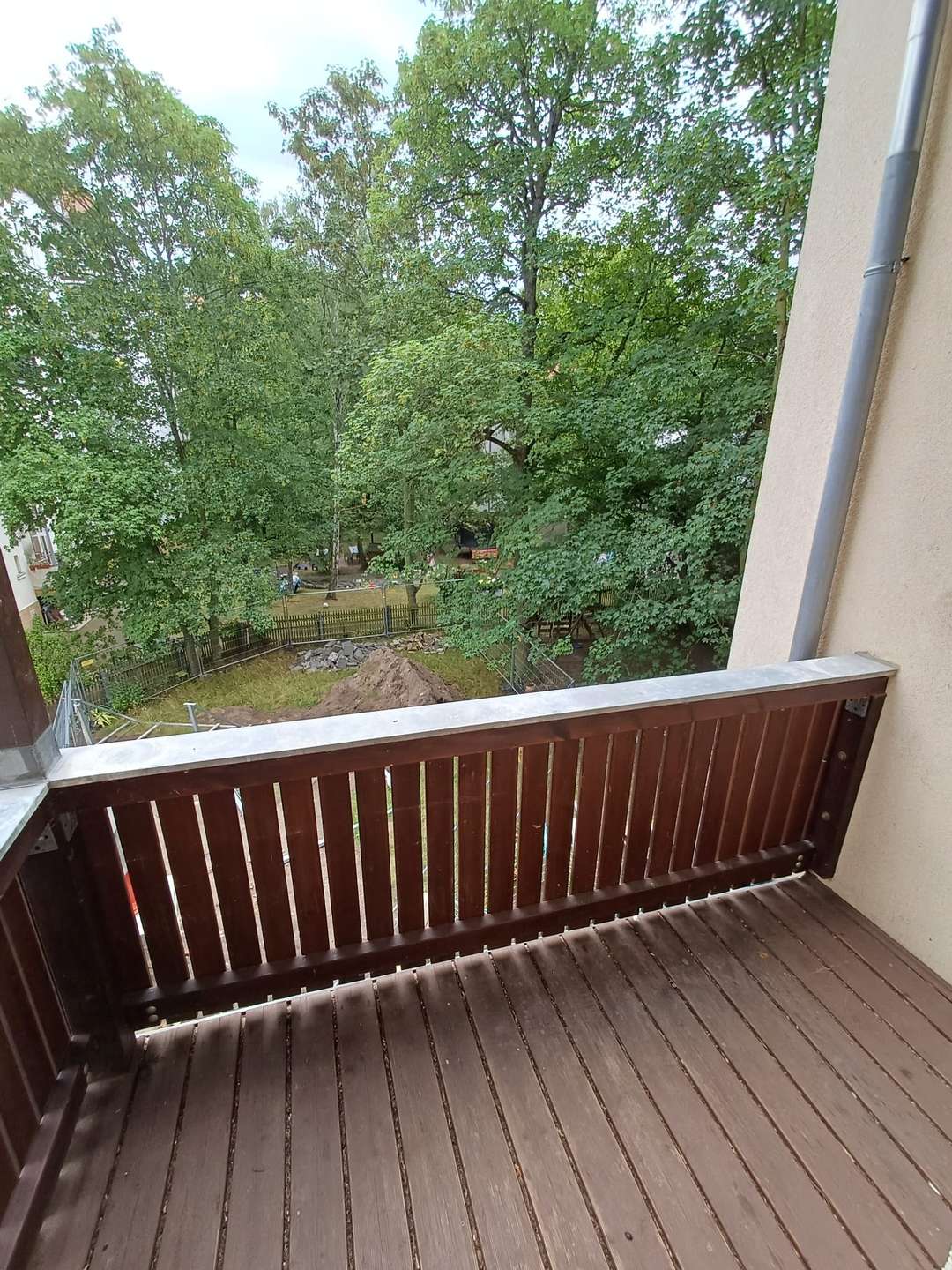 Ausblick vom Balkon, Leipzig (Südvorstadt)