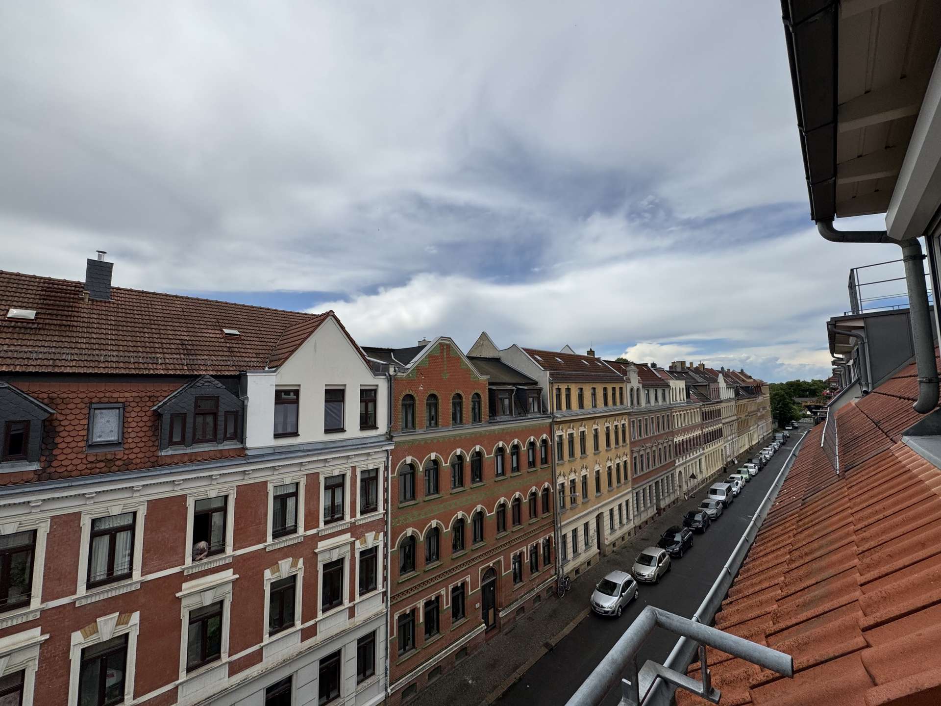 Aussicht Balkon, Leipzig (Altlindenau)