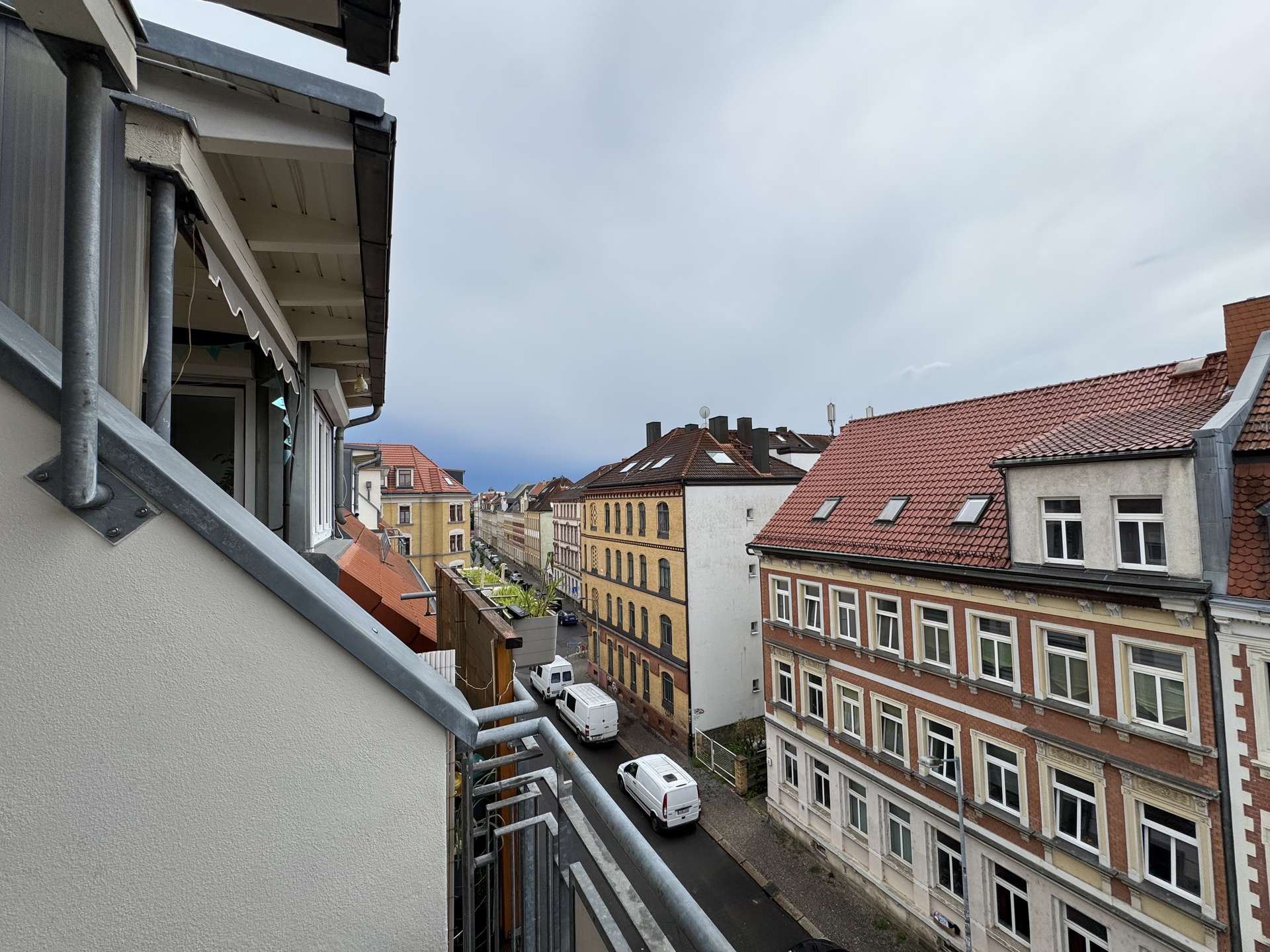 Aussicht Balkon, Leipzig (Altlindenau)