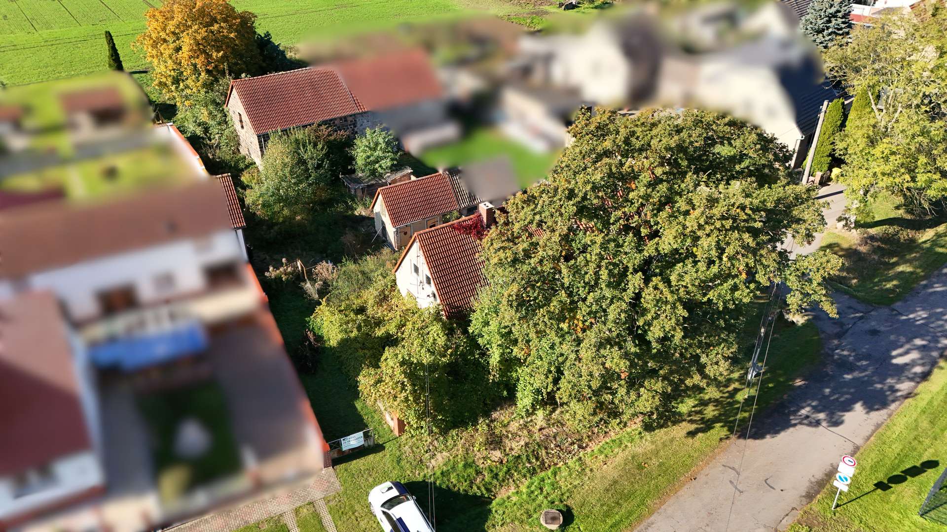 Straßenseite Vogelperspektive, Teutschenthal (Teutschenthal)