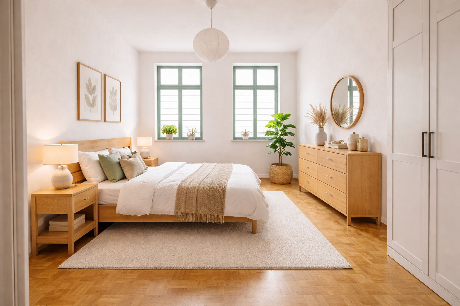 Schlafzimmer Einrichtungsbeispiel, Leipzig (Stötteritz)