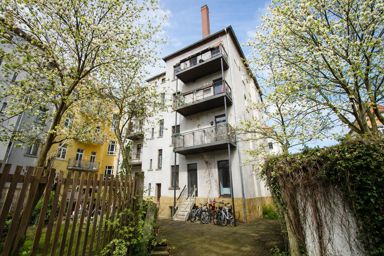 Gartenansicht, Leipzig (Schleußig), Schnorrstraße 31