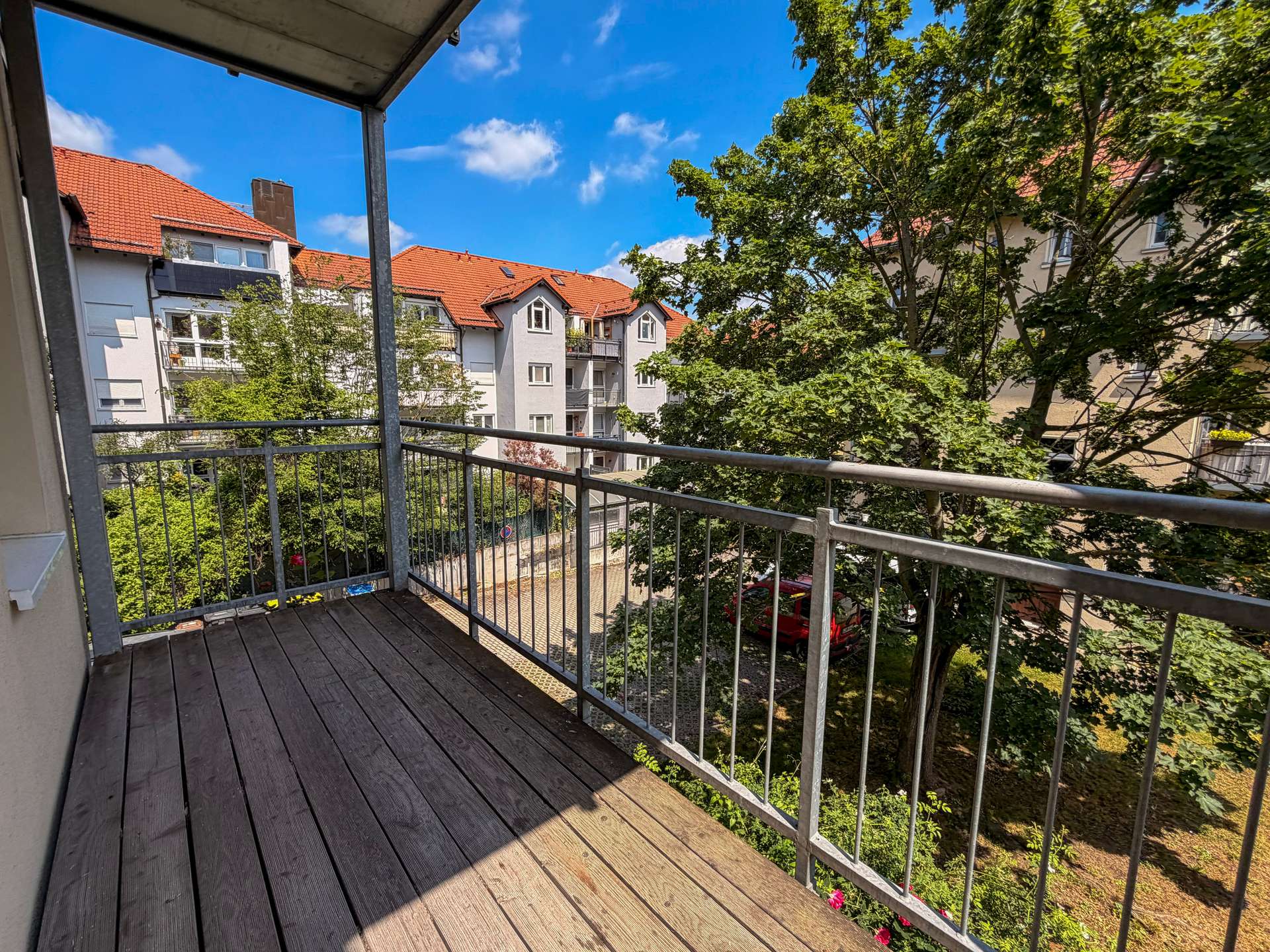 Balkonausblick, Leipzig (Großzschocher)