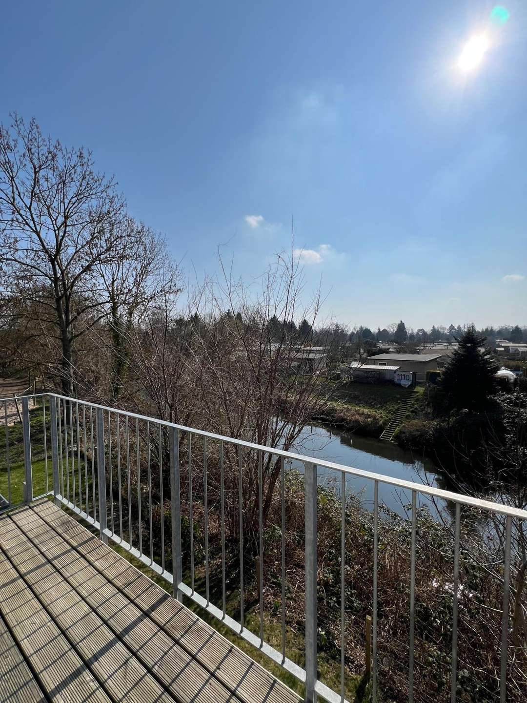 Balkon über der Weißen Elster, Leipzig (Großzschocher)