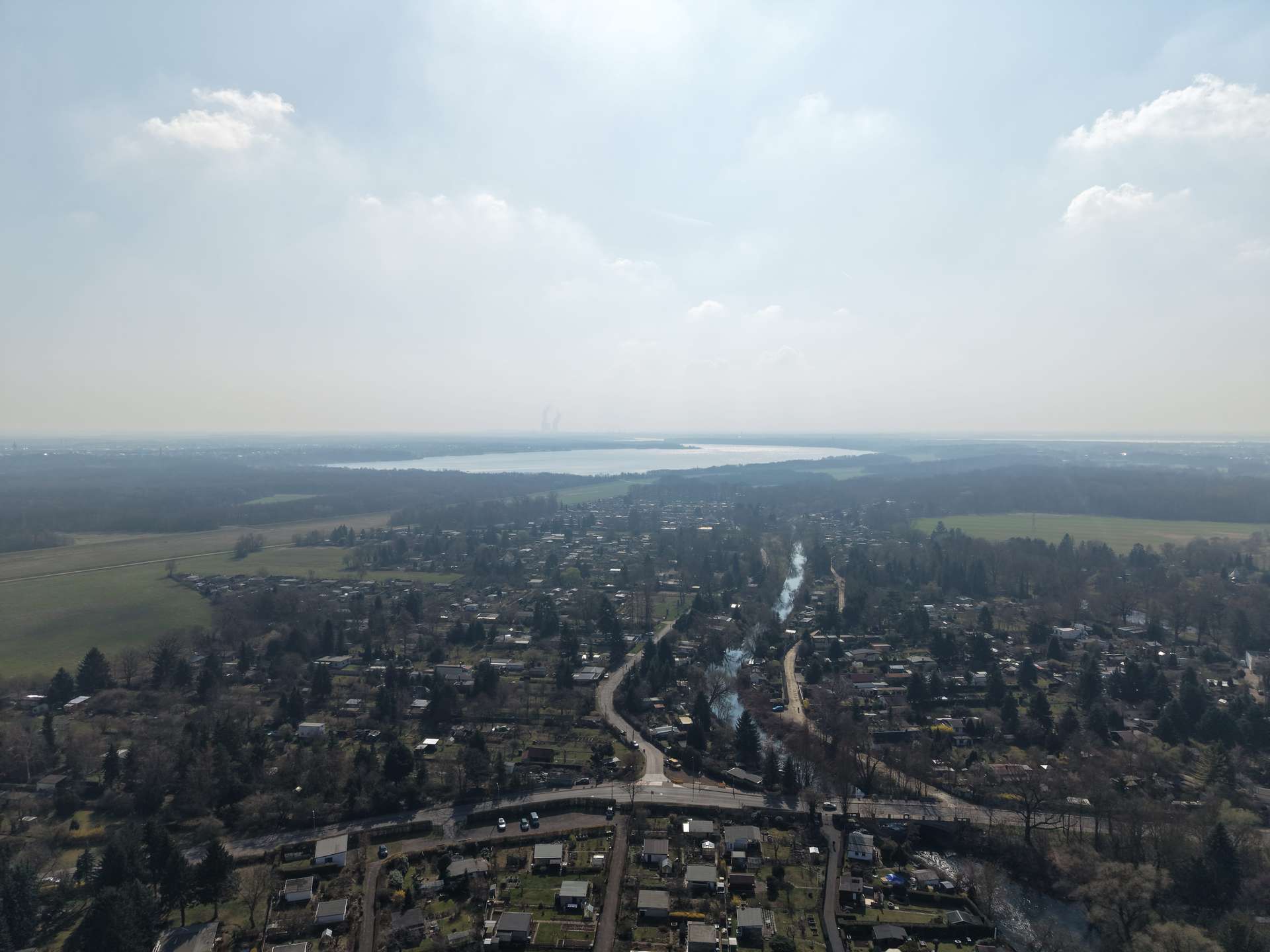 Ansicht Süden zum Cospudener See, Leipzig (Großzschocher)
