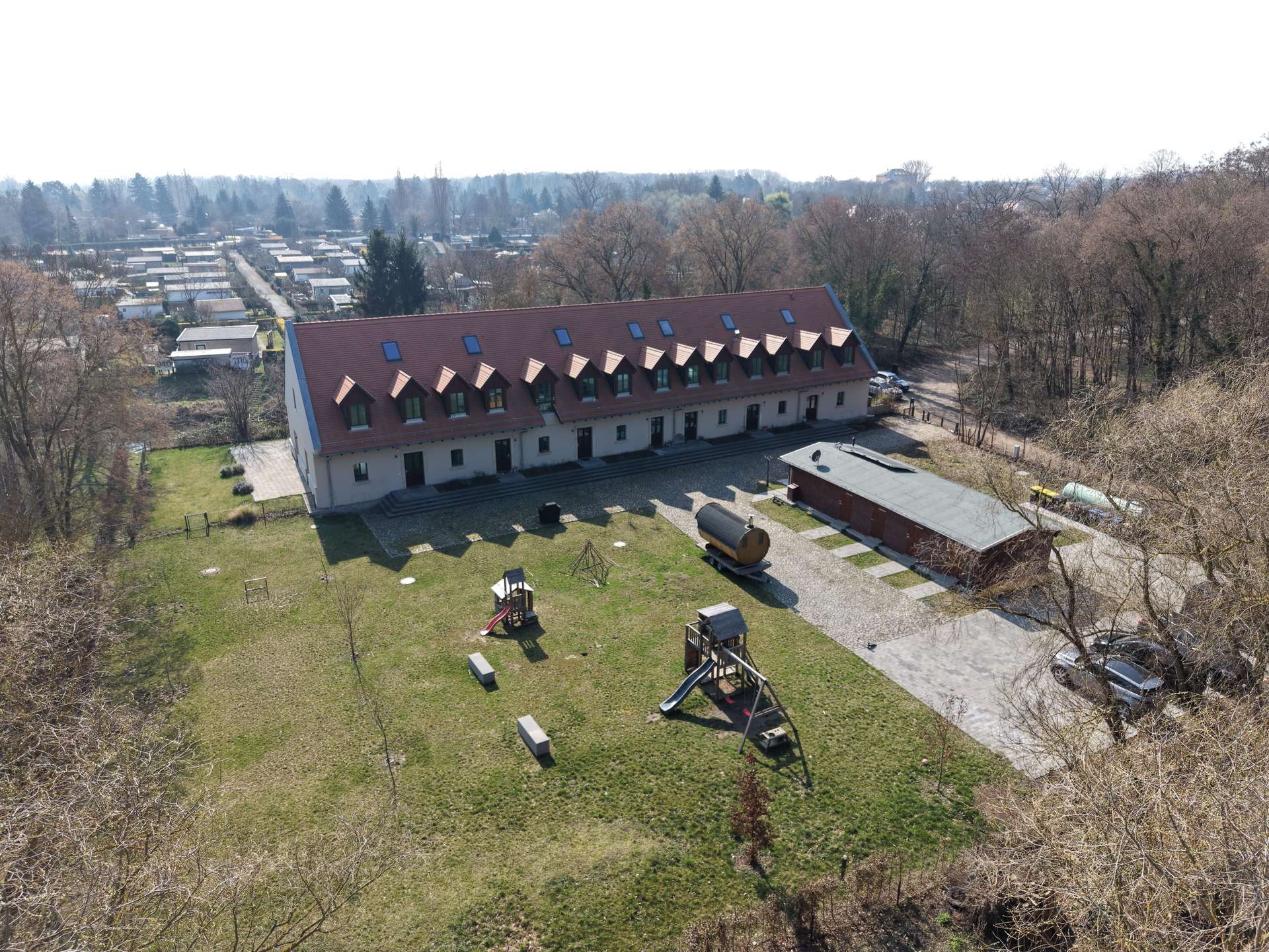 Gesamtansicht vom Grundstück, Leipzig (Großzschocher)