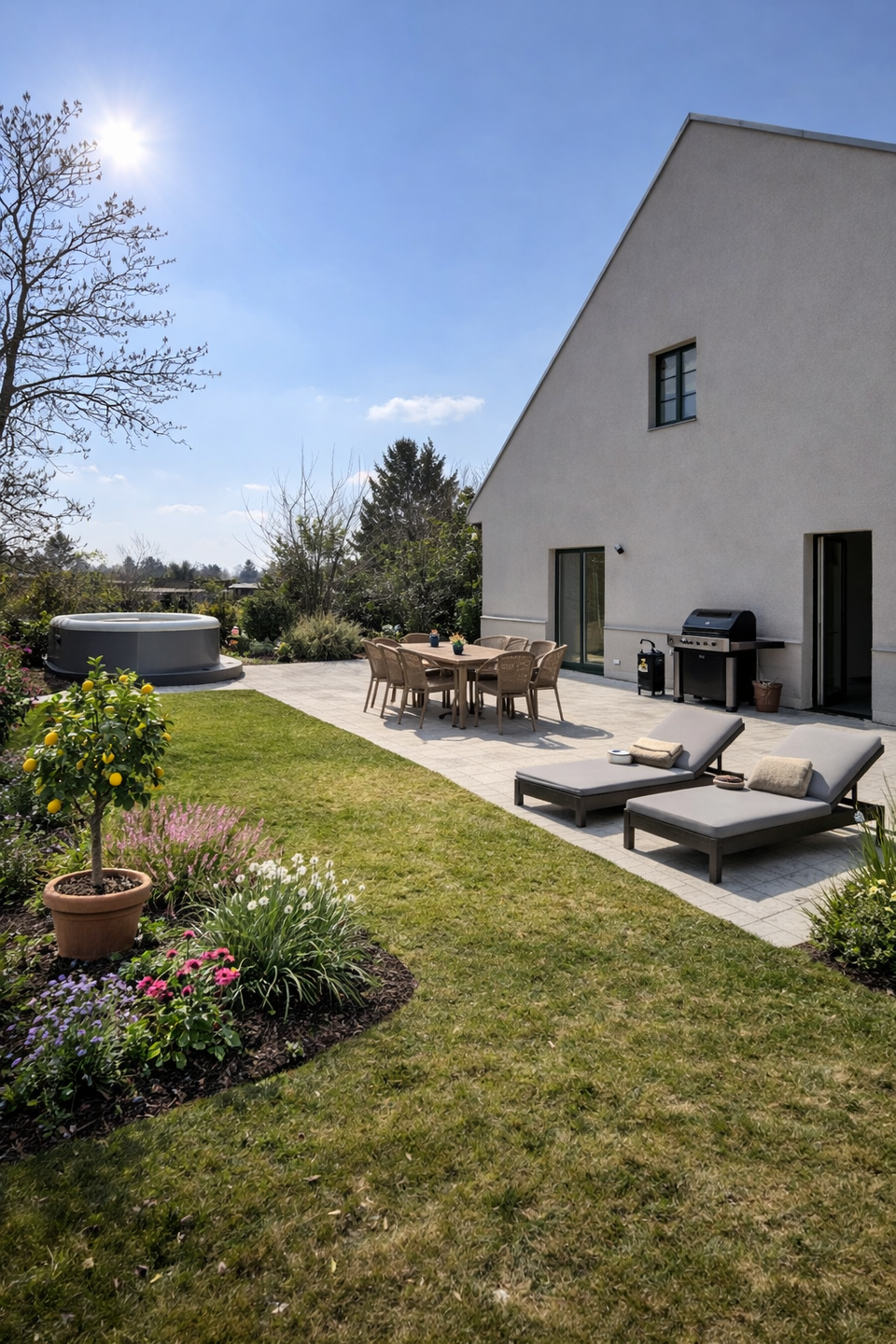 Visualisierung Garten, Leipzig (Großzschocher)
