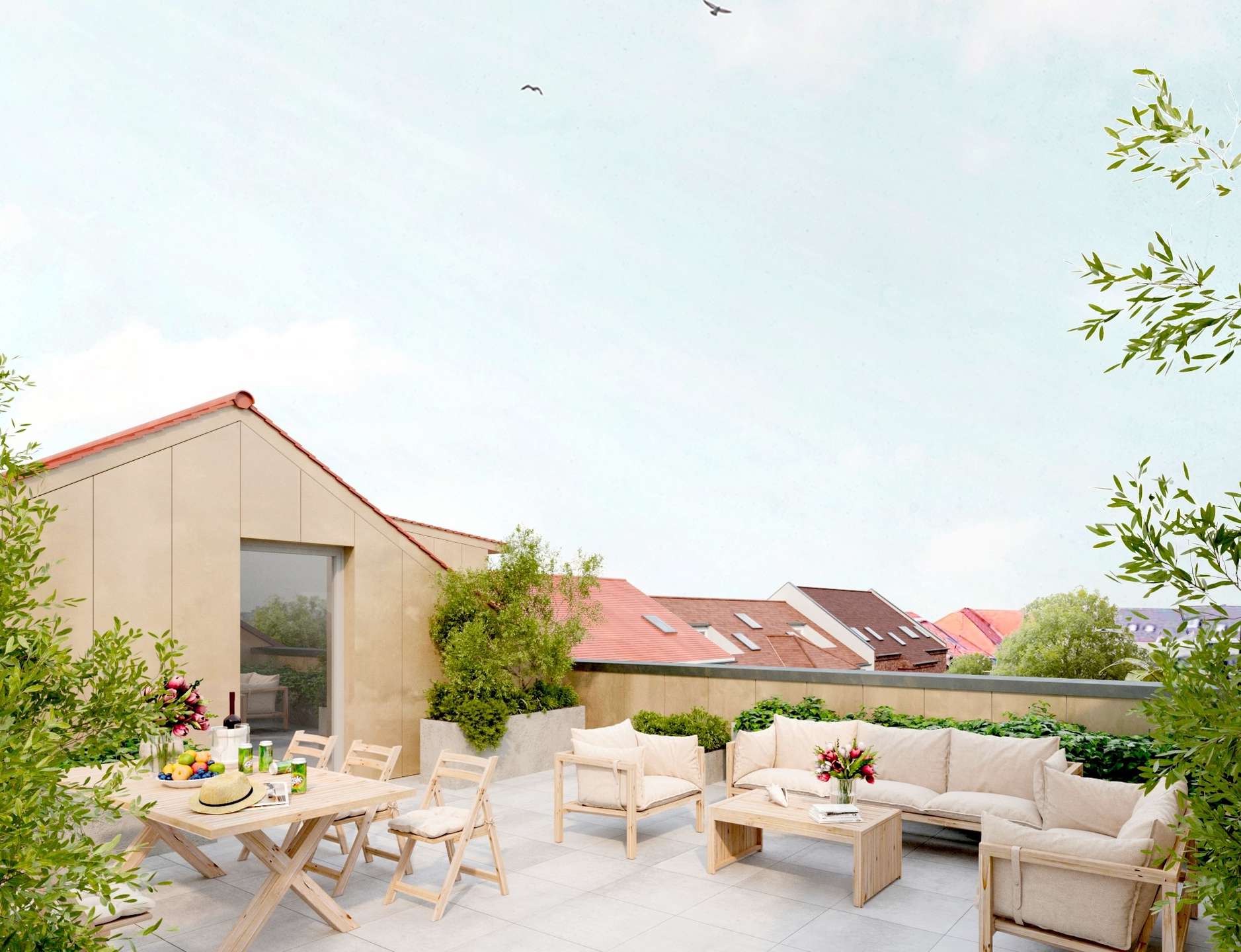 Dachterrasse, Leipzig (Sellerhausen-Stünz)
